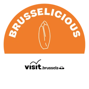 Logo du label gastronomique Brusselicious, porté par visit.brussels.