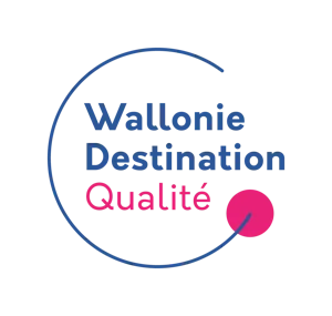 Logo Wallonie Destination Qualité, dispositif d'accompagnement des opérateurs touristiques wallons.